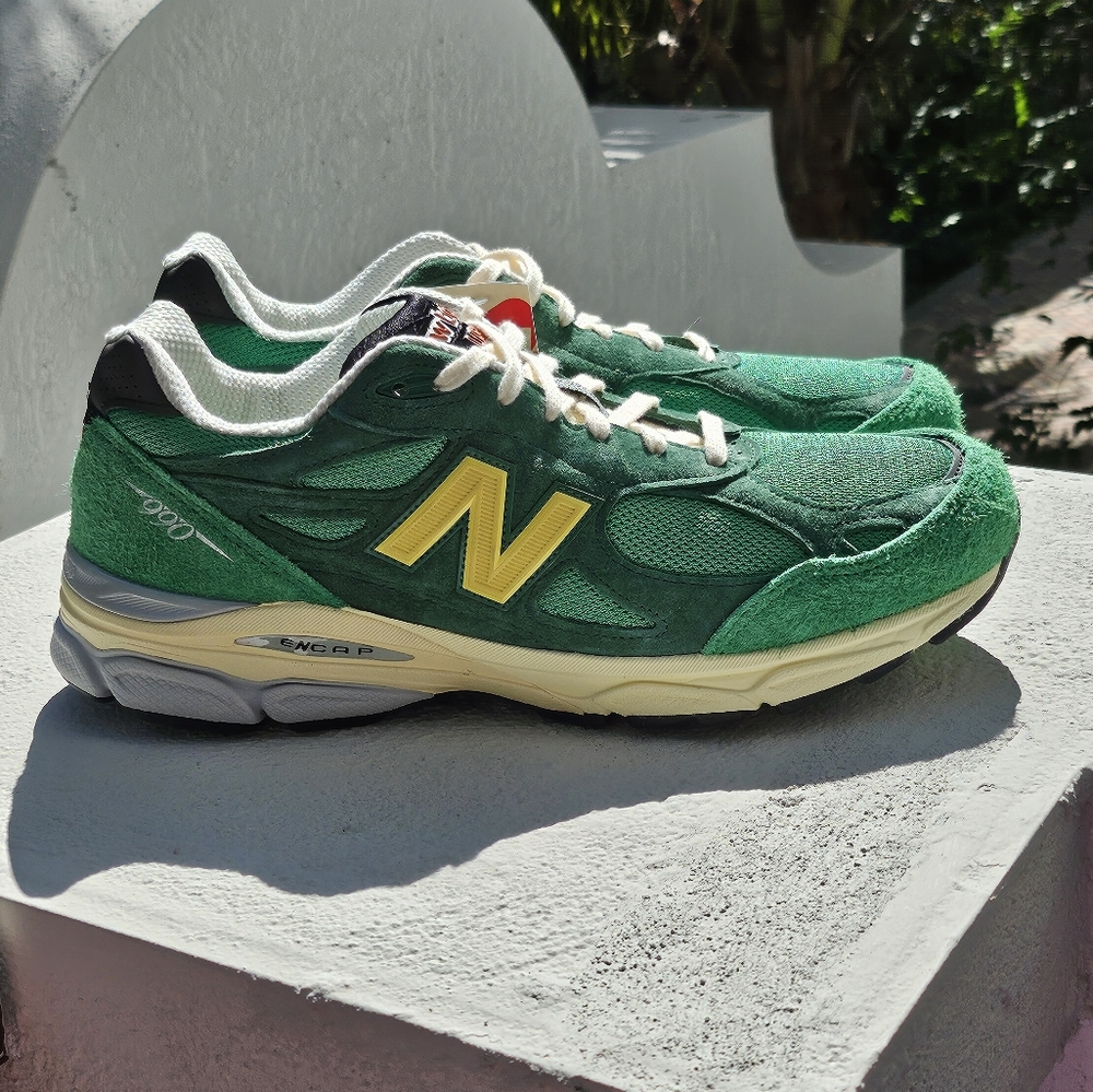 Size 11 - New Balance Teddy Santis x 990v3 Made in USA Green Gold